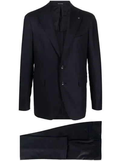 Tagliatore Single-breasted Two-piece Suit In Blue