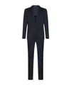 Tagliatore Virgin Wool Suit In Black