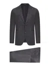 Tagliatore Tailored Wool And Silk Suit In Grey