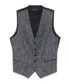 Tagliatore Single Breasted Vest In Black