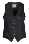 Tagliatore Single-breasted Vest In Blue