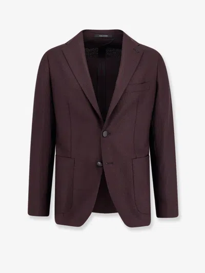 TAGLIATORE SINGLE-BREASTED VIRGIN WOOL BLAZER