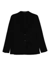 Tagliatore Single-breasted Virgin Wool Blazer In Black