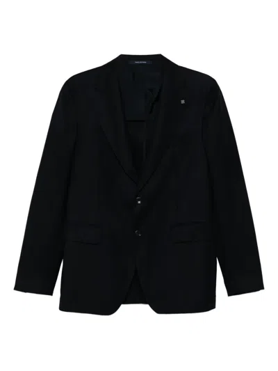TAGLIATORE SINGLE-BREASTED VIRGIN WOOL BLAZER