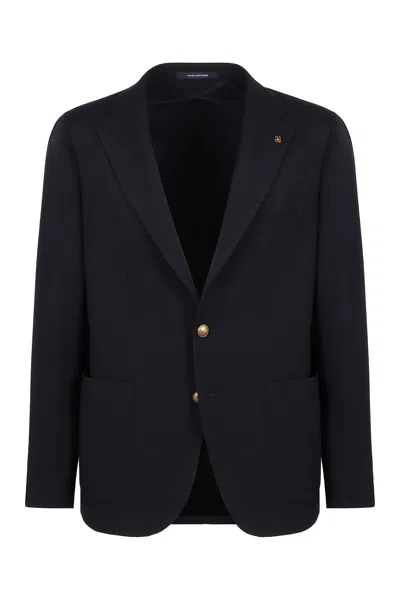 TAGLIATORE SINGLE-BREASTED VIRGIN WOOL JACKET
