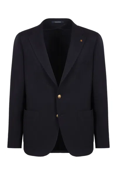 TAGLIATORE TAGLIATORE SINGLE-BREASTED VIRGIN WOOL JACKET