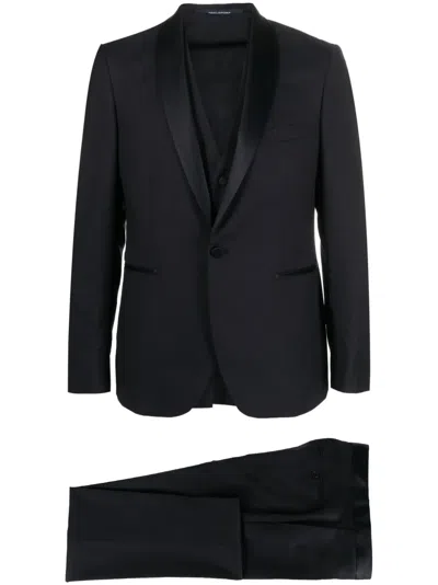 TAGLIATORE SINGLE-BREASTED VIRGIN WOOL-SILK SUIT