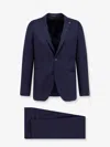 Tagliatore Single-breasted Virgin Wool Suit In Blue