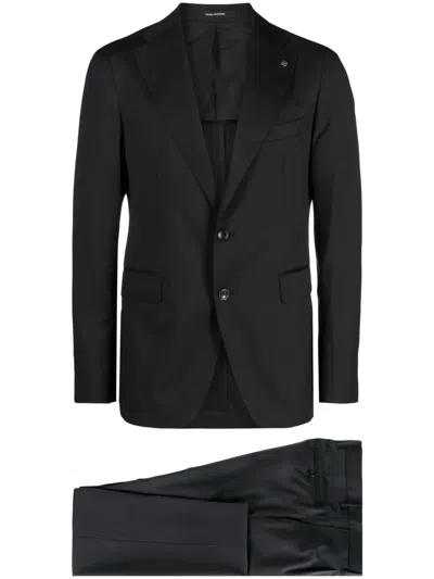 TAGLIATORE SINGLE-BREASTED VIRGIN WOOL SUIT