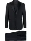 Tagliatore Virgin Wool Tuxedo With Vest In Blue