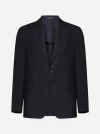 TAGLIATORE SINGLE-BREASTED WOOL AND MOHAIR BLAZER