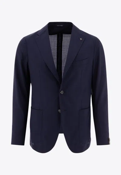 TAGLIATORE SINGLE-BREASTED WOOL BLAZER