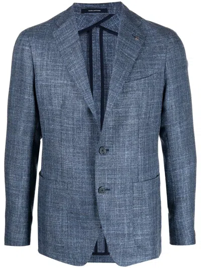 Tagliatore Single-breasted Wool Blazer In White