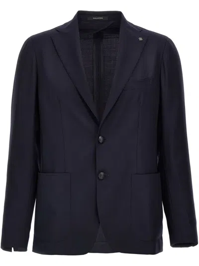 TAGLIATORE Tagliatore Single-Breasted Wool Blazer