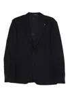 Tagliatore Single-breasted Wool Suit In Black