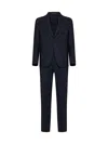 Tagliatore Peak-lapels Drawstring Suit In Blue