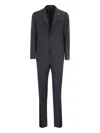 Tagliatore Single-breasted Wool Suit In Multi