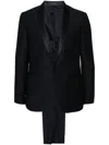 Tagliatore Single-breasted Wool Suit In Blue