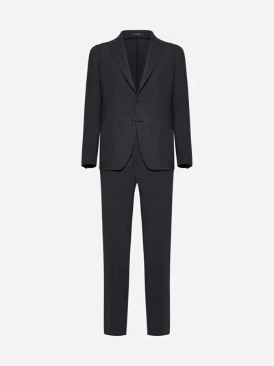 TAGLIATORE SINGLE-BREASTED WOOL SUIT