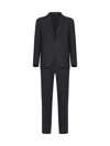 Tagliatore Single-breasted Wool Suit In Gray