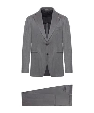 TAGLIATORE SINGLE-BREASTED WOOL SUIT