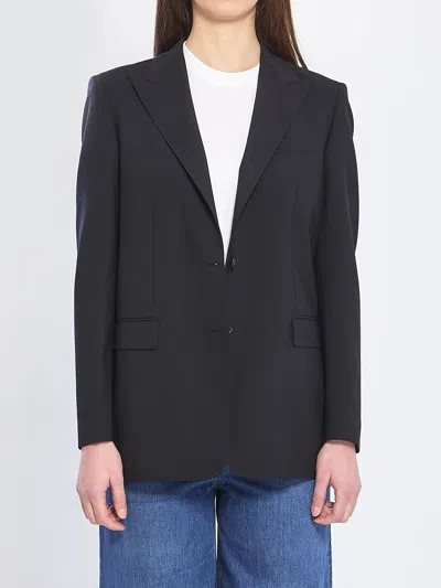TAGLIATORE TAGLIATORE SINGLE-BREASTED BI-STRETCH WOOL JACKET