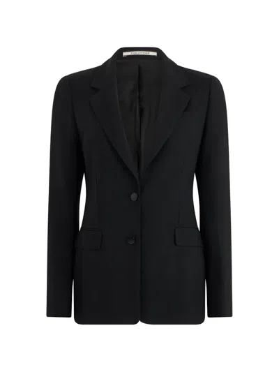 Tagliatore Single-breasted Blazer In Black
