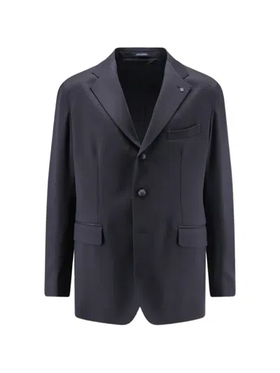 Tagliatore Single-breasted Buttoned Blazer In Blue