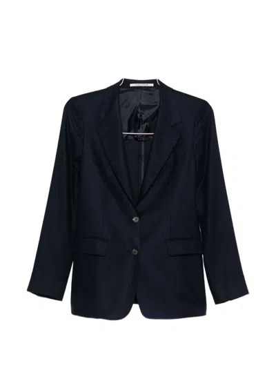 Tagliatore Single-breasted Blazer In Black