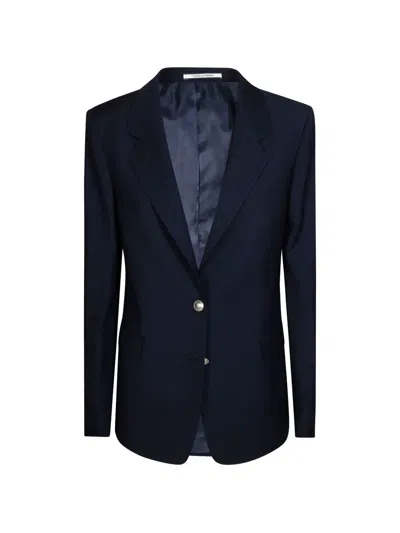 Tagliatore Single-breasted Blazer In Blue