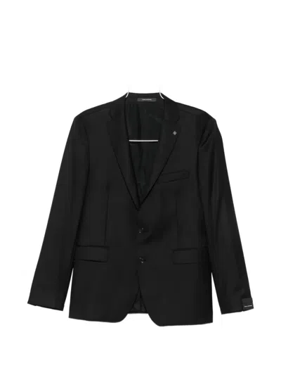Tagliatore Single-breasted Buttoned Suit In Black