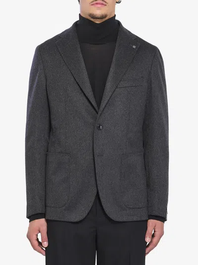 TAGLIATORE SINGLEBREASTED CASHMERE JACKET