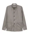 Tagliatore Klein Button-up Patch-pocket Jacket In Gray