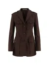 Tagliatore Single-breasted Jacket In Brown