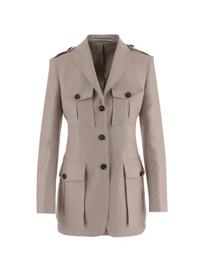 Tagliatore Single-breasted Jacket In Pink