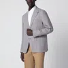 Tagliatore Single-breasted Jacket With Brown Pattern In Brown