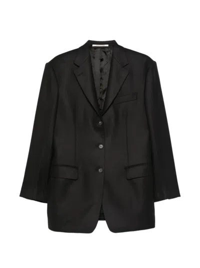 Tagliatore Single-breasted Notched-lapel Blazer In Black