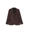 Tagliatore Single-breasted Notched-lapel Blazer In Red