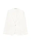 Tagliatore Single-breasted Peak-lapel Suit In White