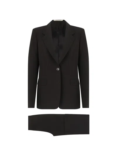 Tagliatore Single-breasted Suit In Black