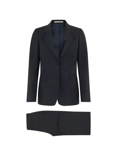 Tagliatore Single-breasted Suit In Blue