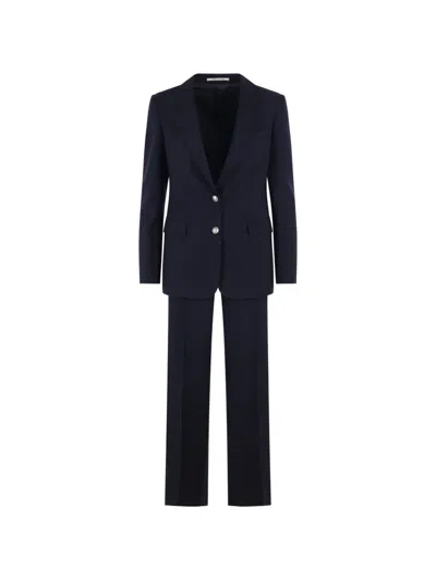 Tagliatore Single-breasted Suit In Blue