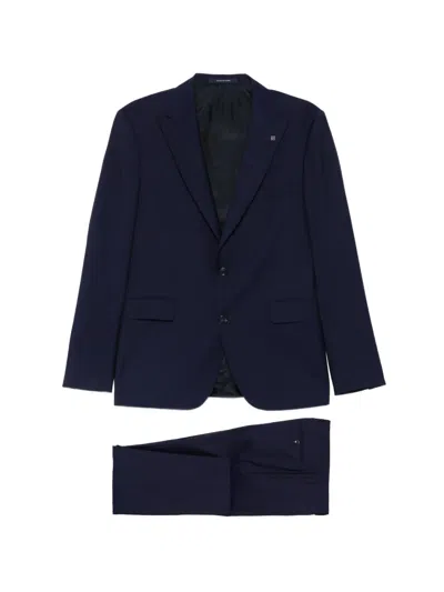 Tagliatore Single-breasted Suit In Blue