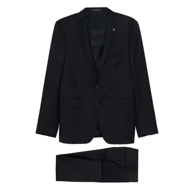 Tagliatore Single-breasted Suit In Blue