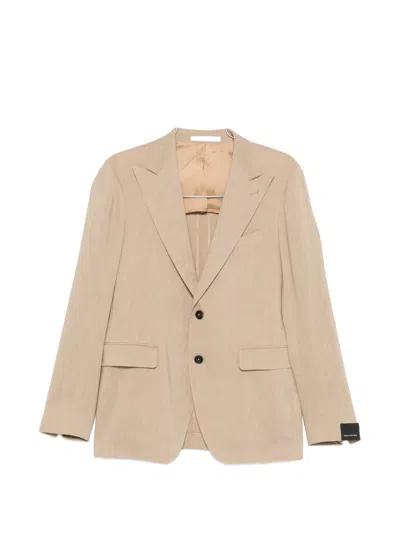 Tagliatore Single-breasted Suit In Brown