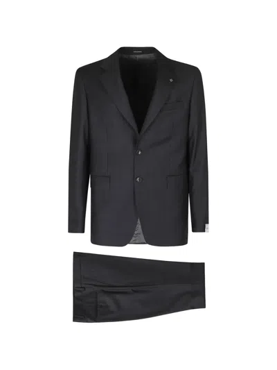 Tagliatore Single-breasted Suit In Blue