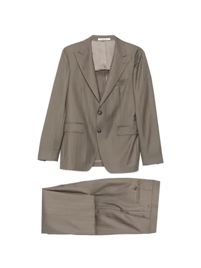 Tagliatore Single-breasted Suit In Black