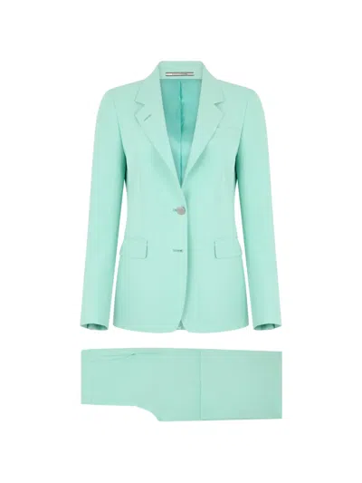 Tagliatore Single-breasted Suit In Green