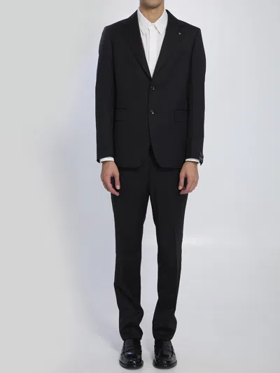 Tagliatore Single-breasted Suit In Virgin Wool