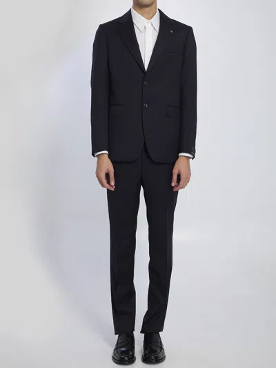 Tagliatore Single-breasted Suit In Virgin Wool